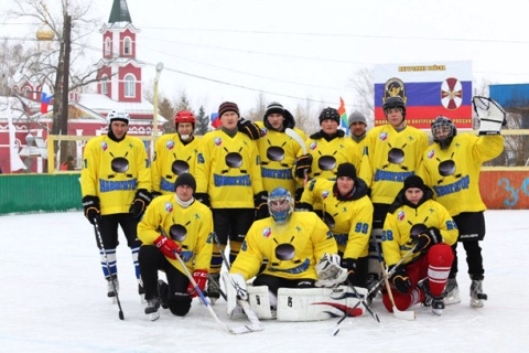 Хоккей в селе Старое Хмелевое